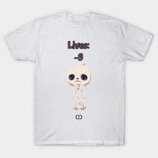 Cute Cat Skeleton T-Shirt